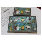 Set of Chinese Enamel Match Safe
