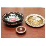 Lot of 3 Lacquer Pieces