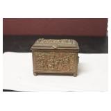 A Vintage Reposse Copper/Bronze/Brass Trinket Box