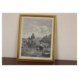 A Framed Engraving or Print