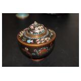 A Japanese Cloisonne Cover Jar