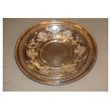 Ornate Silverplate Reticulated Tray