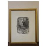 A Framed Engraving or Print