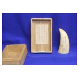 Vintage Japanese Scrimshaw