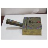 A Chinese Enamel Crumb Catcher