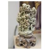 Large Soap Stone Mountain Scene