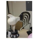 Wooden and Metal Rooster