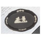 Vintage Black Jasperware Pin Dish