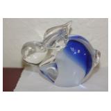 Art Glass Rabbit Form Paperweight