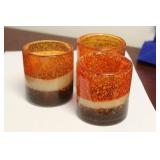 Lot of 3 Artglass Tumblers