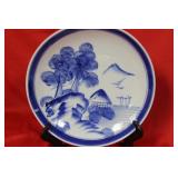A Vintage Chinese Blue and White Plate
