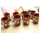 Set of 8 Fitz and Floyd inc Ching Court Cups