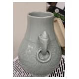 Chinese Celadon Elephant Vase