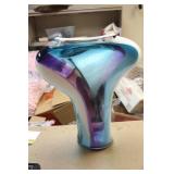 Signed Nicholson Art Glass Vase