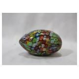 A Millifiori Glass Egg