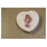 Heart Shaped Ceramic Trinket Box