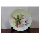 A Bavarian Hand Painted Floral Plate