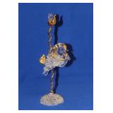 A Crystal Horse on Pole