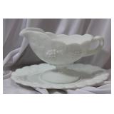 A West Moreland Company Milk Glass Gravy Bowl