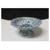 A Blue and White Antique Altar Dish