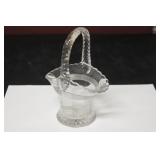 A Cut Glass Basket