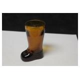 An Amber Glass Shoe