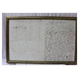 A Framed Letter - 1853