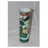 Antique 18th - 19th Cent Famille Verte Beaker Vase