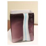 A Square Artglass Vase