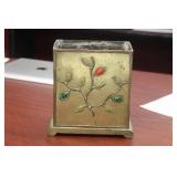 A Chinese Gemstone? And Brass Planter