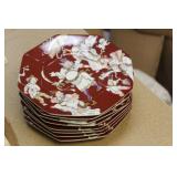 Set of 8 Fitz and Floyd inc Ching Court Octagon Pl