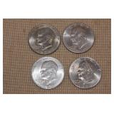 Lot of 4 Different Dates IKE Dollars