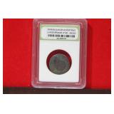 A Slabbed Large Bronze Roman Coin