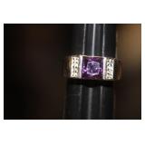 Sterling and Amethyst Ring