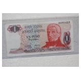 Argentina 1 Peso Bank Note