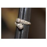 Sterling and Possible Diamond Chip Ring