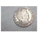 1915-D Barber Silver Quarter