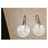 Pair of Canadian Quarters Earrings