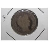 1893 Silver Barber Dime