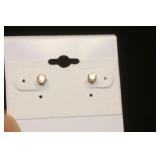 10 Karat Gold and CZ Earrings