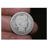 1914-D Barber Silver Quarter