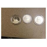 Lot of 3 1986 Liberty Half Dollar