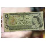 1973 Canada One Dollar Bank note