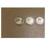 Lot of 3 1986 Liberty Half Dollar