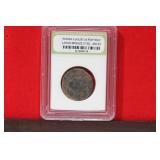 A Slabbed Large Bronze Roman Coin