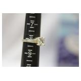 A Sterling And CZ Ring