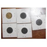Lot of 5 1938 German Reichspfennig Coins