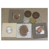 Lot of 8 foreign Coin