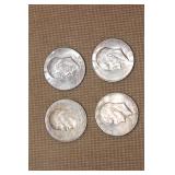 Lot of 4 Different Dates IKE Dollars