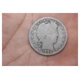 1898 Barber Silver Quarter